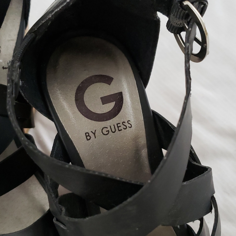 Guess Strappy Cork Wedges - Picture 2 of 8